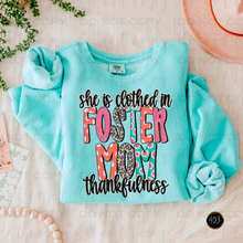 Load image into Gallery viewer, She Is Clothed In Thankfulness DTF Transfer
