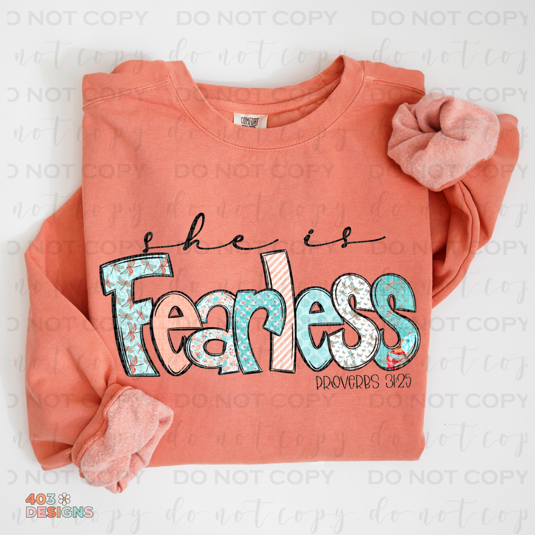 She Is Fearless DTF Transfer