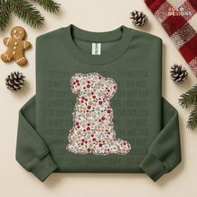 Load image into Gallery viewer, Plaid Floral Dog DTF Transfer
