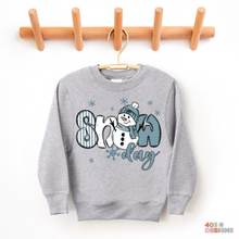 Load image into Gallery viewer, Snow Day Snowman Boy DTF Transfer
