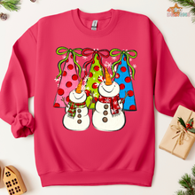 Load image into Gallery viewer, Snowman Christmas Tree DTF Transfer
