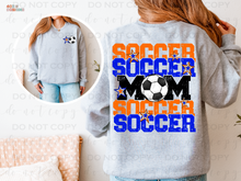 Load image into Gallery viewer, Soccer Mom Personalized DTF Transfer Set
