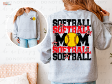 Load image into Gallery viewer, Softball Mom Personalized DTF Transfer Set
