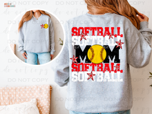 Load image into Gallery viewer, Softball Mom Personalized DTF Transfer Set
