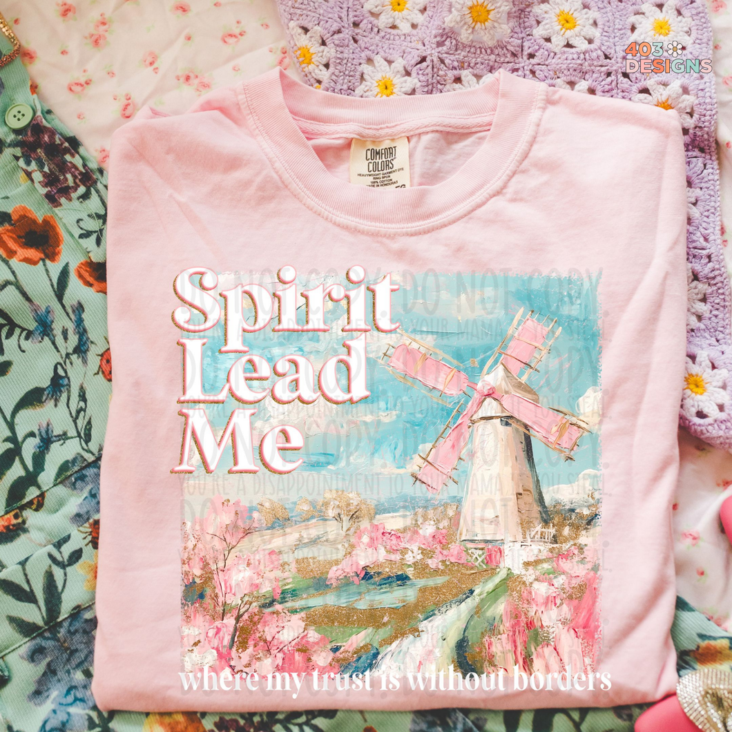 Spirit Lead Me Watercolor DTF Transfer