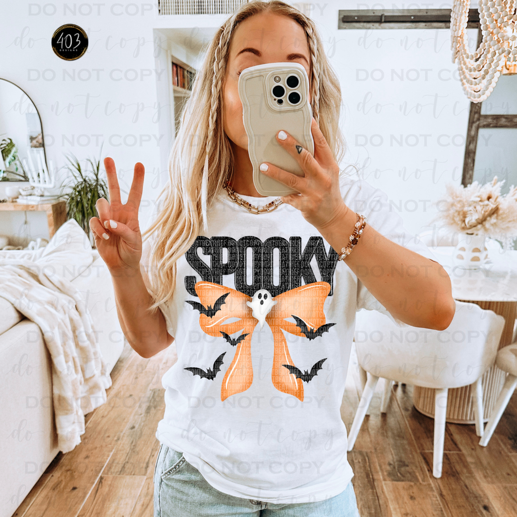 Spooky Coquette Bow DTF Transfer