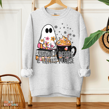 Load image into Gallery viewer, Spooky Reads And Lattes Please DTF Transfer
