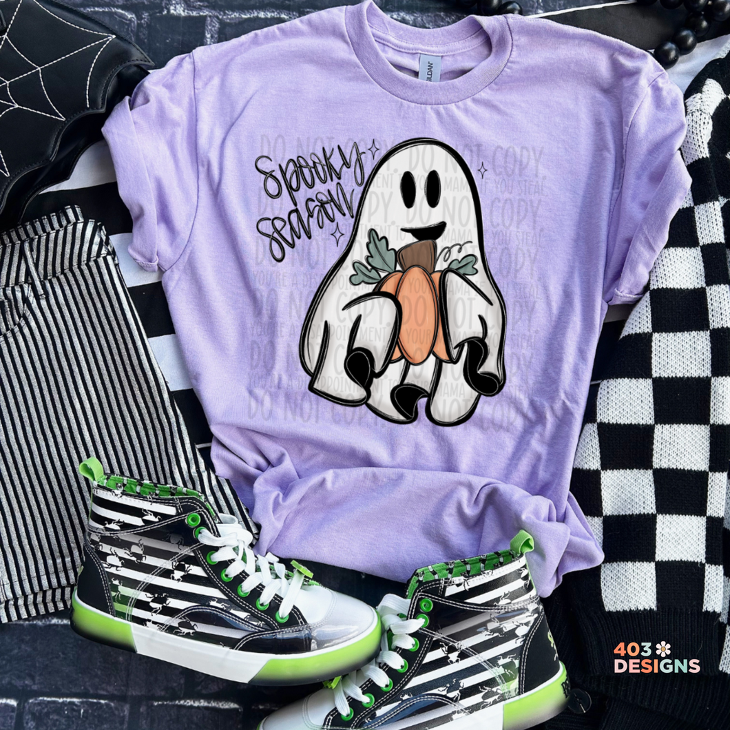 Spooky Season Cute Ghost DTF Transfer