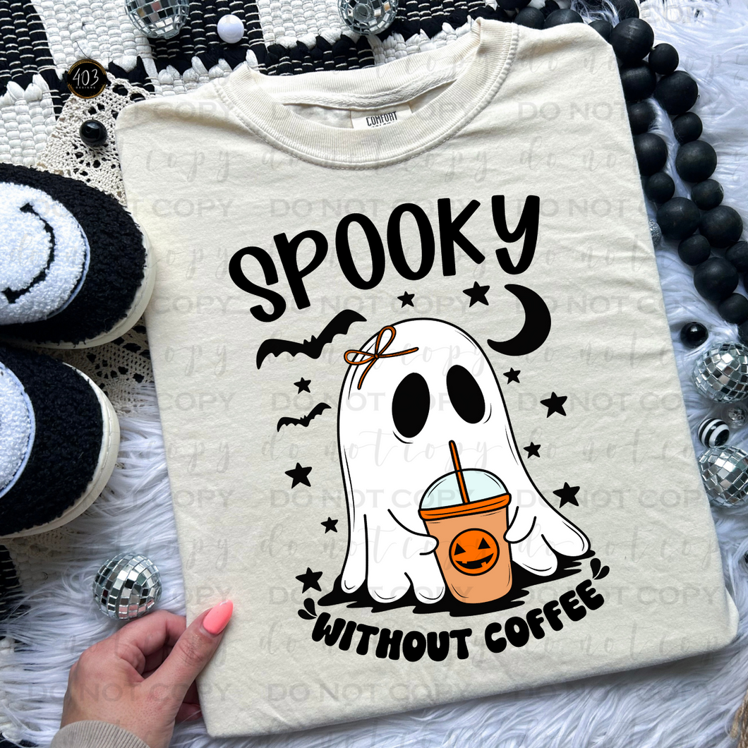 Spooky Without Coffee DTF Transfer