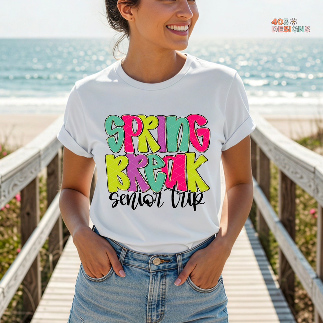 Spring Break Senior Trip DTF Transfer – 403Designs