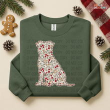 Load image into Gallery viewer, Plaid Floral Dog DTF Transfer
