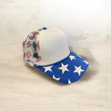Load image into Gallery viewer, Blue Stars Blank Foam Hat
