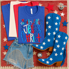 Load image into Gallery viewer, Stars Stripes Jesus Christ DTF Transfer
