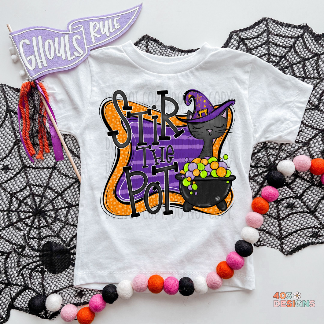 Stir The Pot Doodle DTF Transfer