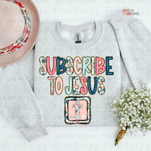 Load image into Gallery viewer, Subscribe To Jesus DTF Transfer
