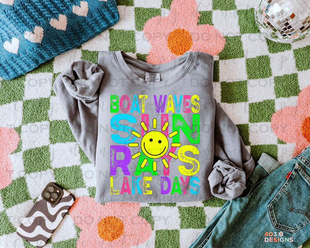 Sun Rays DTF Transfer
