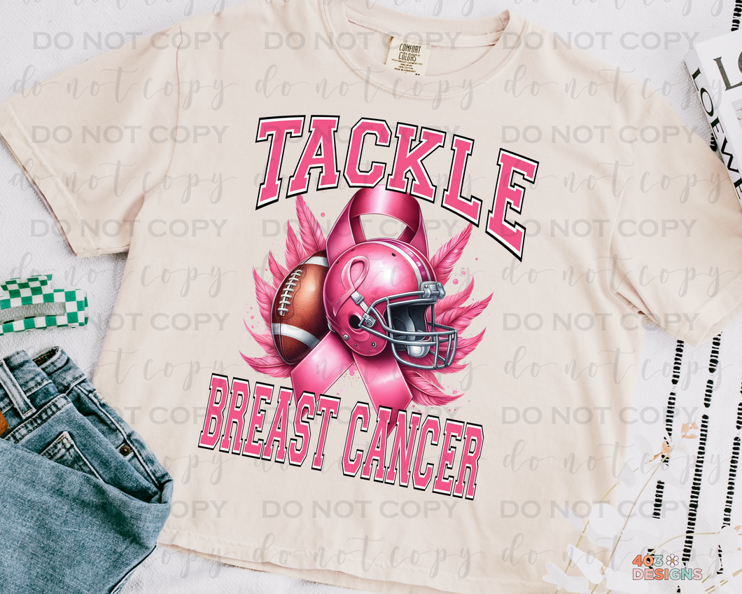 Tackle Breast Cancer DTF Transfer