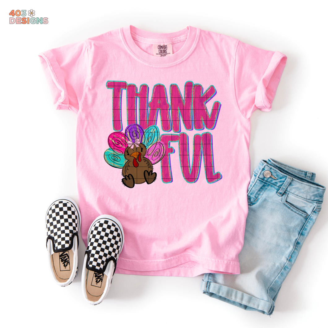 Thankful Girly DTF Transfer