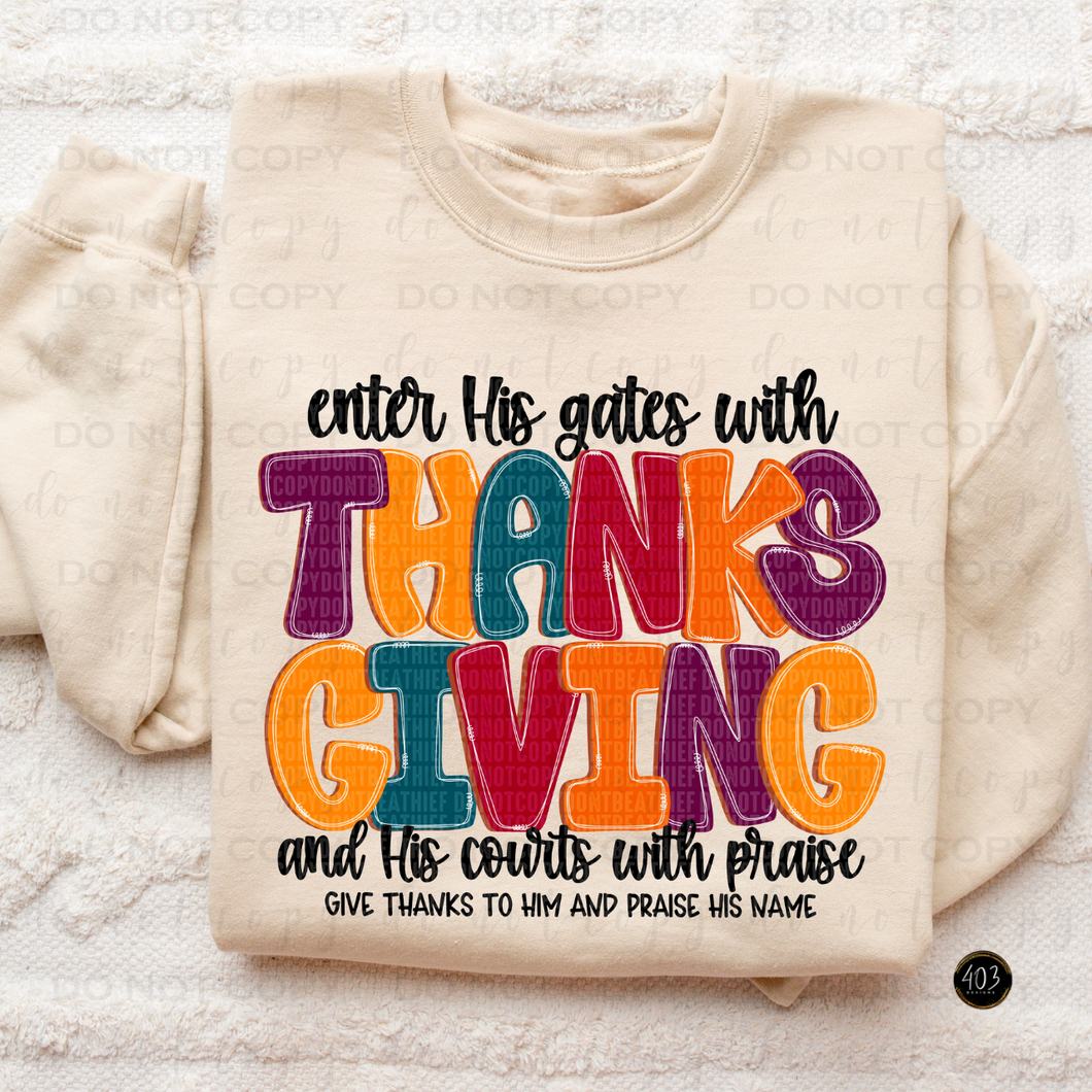 Thanksgiving DTF Transfer