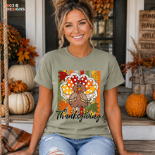 Load image into Gallery viewer, Thanksgiving Turkey Stripes DTF Transfer
