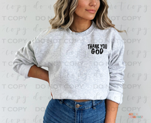 Load image into Gallery viewer, Thank You God DTF Transfer
