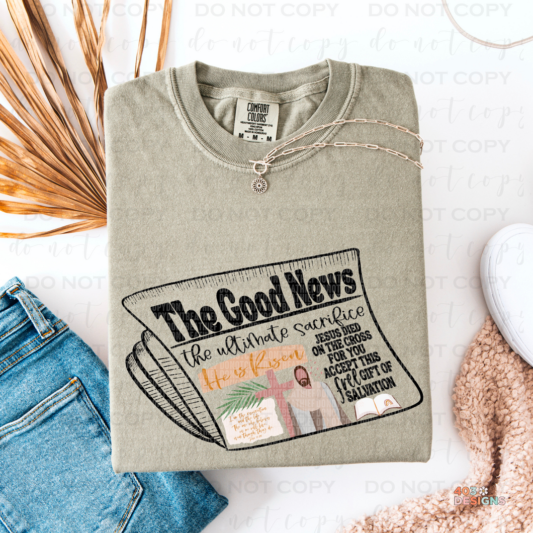 The Good News DTF Transfer