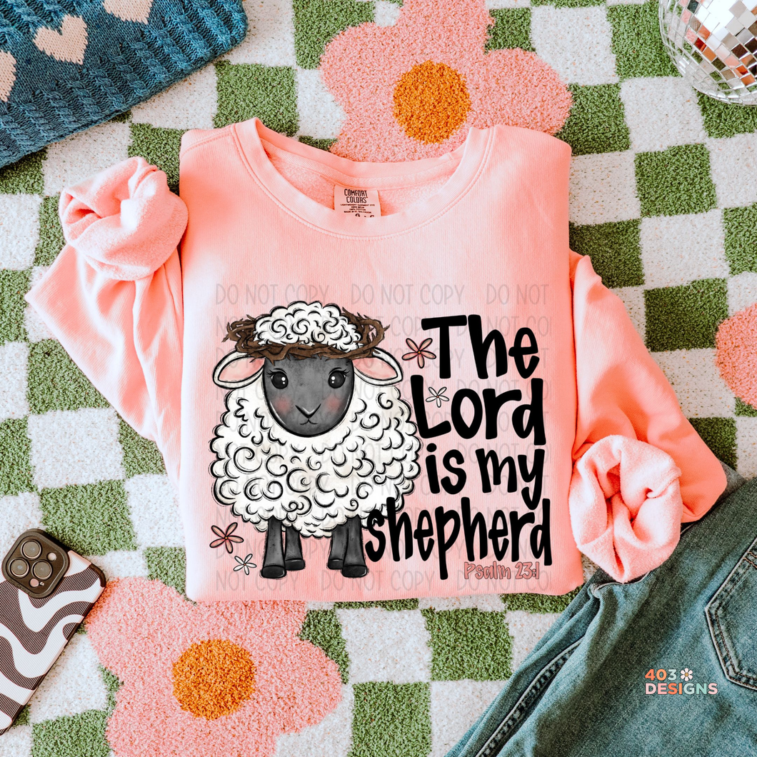 The Lord Is My Shepherd Sheep DTF Transfer