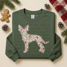 Load image into Gallery viewer, Plaid Floral Dog DTF Transfer
