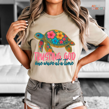 Load image into Gallery viewer, Trusting God Turtle DTF Transfer
