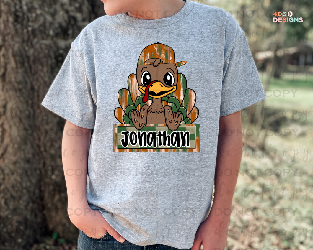 Turkey Name Plate DTF Transfer