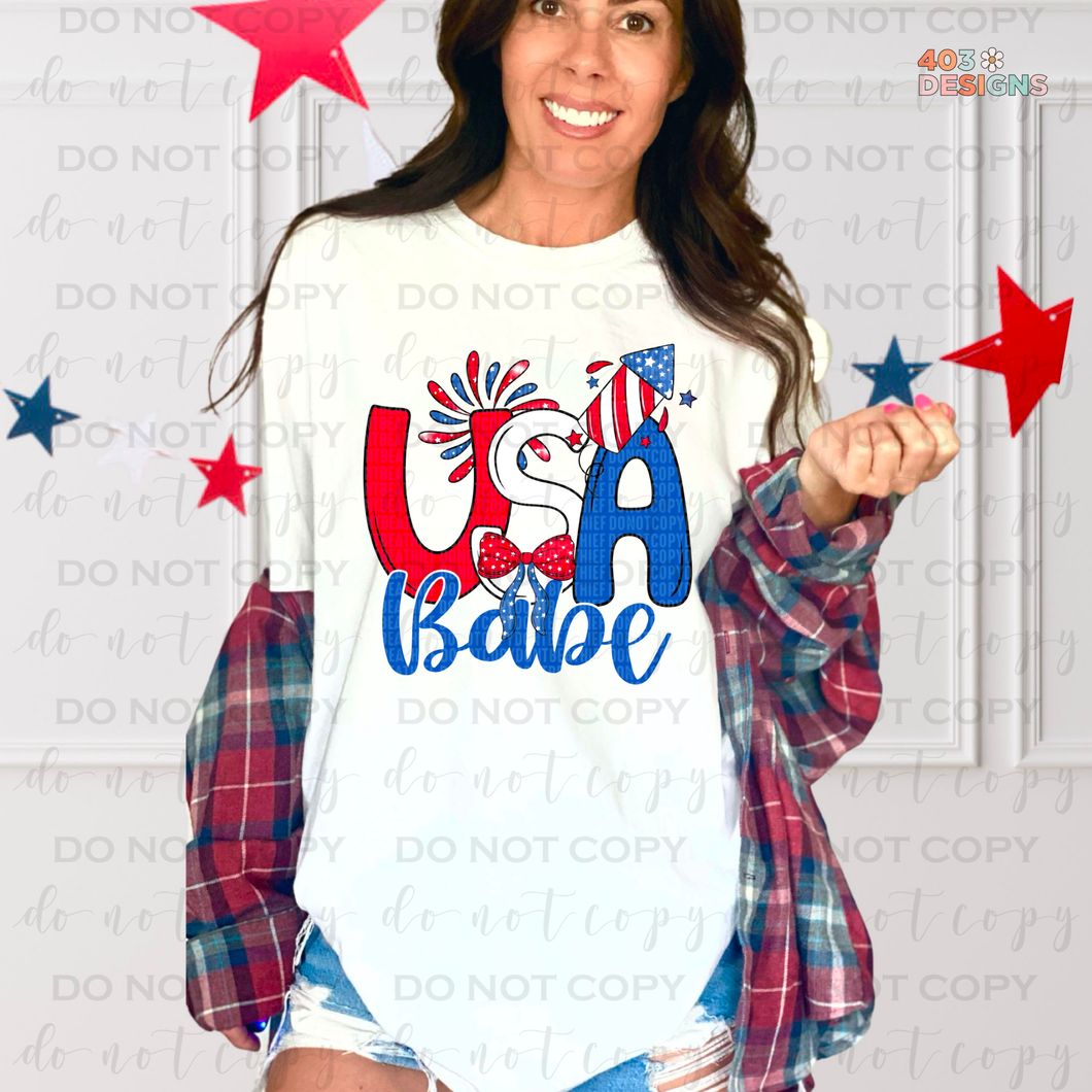 USA Babe DTF Transfer