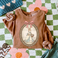 Load image into Gallery viewer, Vintage Portrait Bunny DTF Transfer
