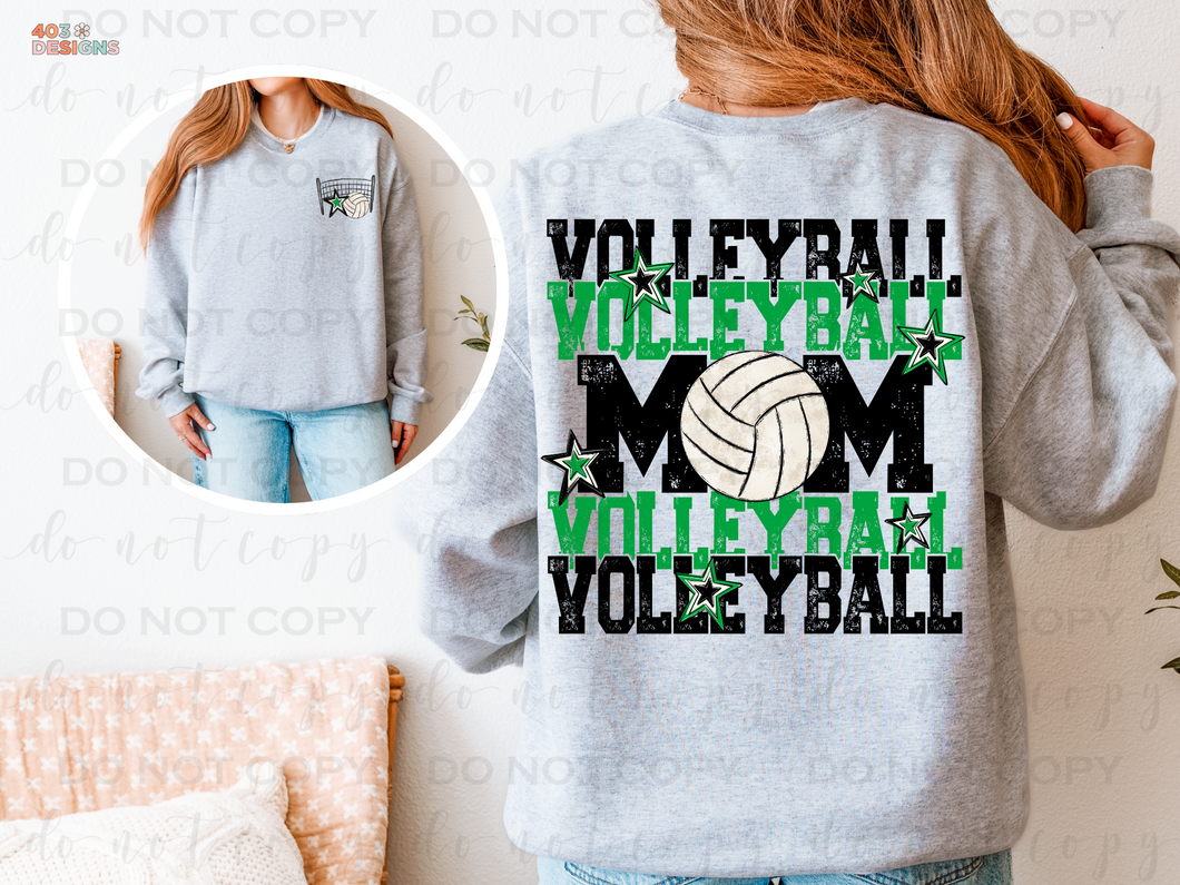 Volleyball Mom Personalized DTF Transfer Set