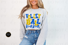 Load image into Gallery viewer, Volleyball Mom Faux Sequin DTF Transfer
