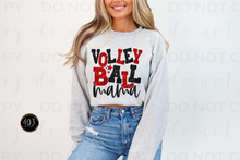 Load image into Gallery viewer, Volleyball Mom Faux Sequin DTF Transfer
