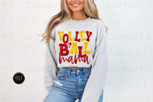 Load image into Gallery viewer, Volleyball Mom Faux Sequin DTF Transfer
