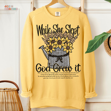 Load image into Gallery viewer, While She Slept God Grew It DTF Transfer Set
