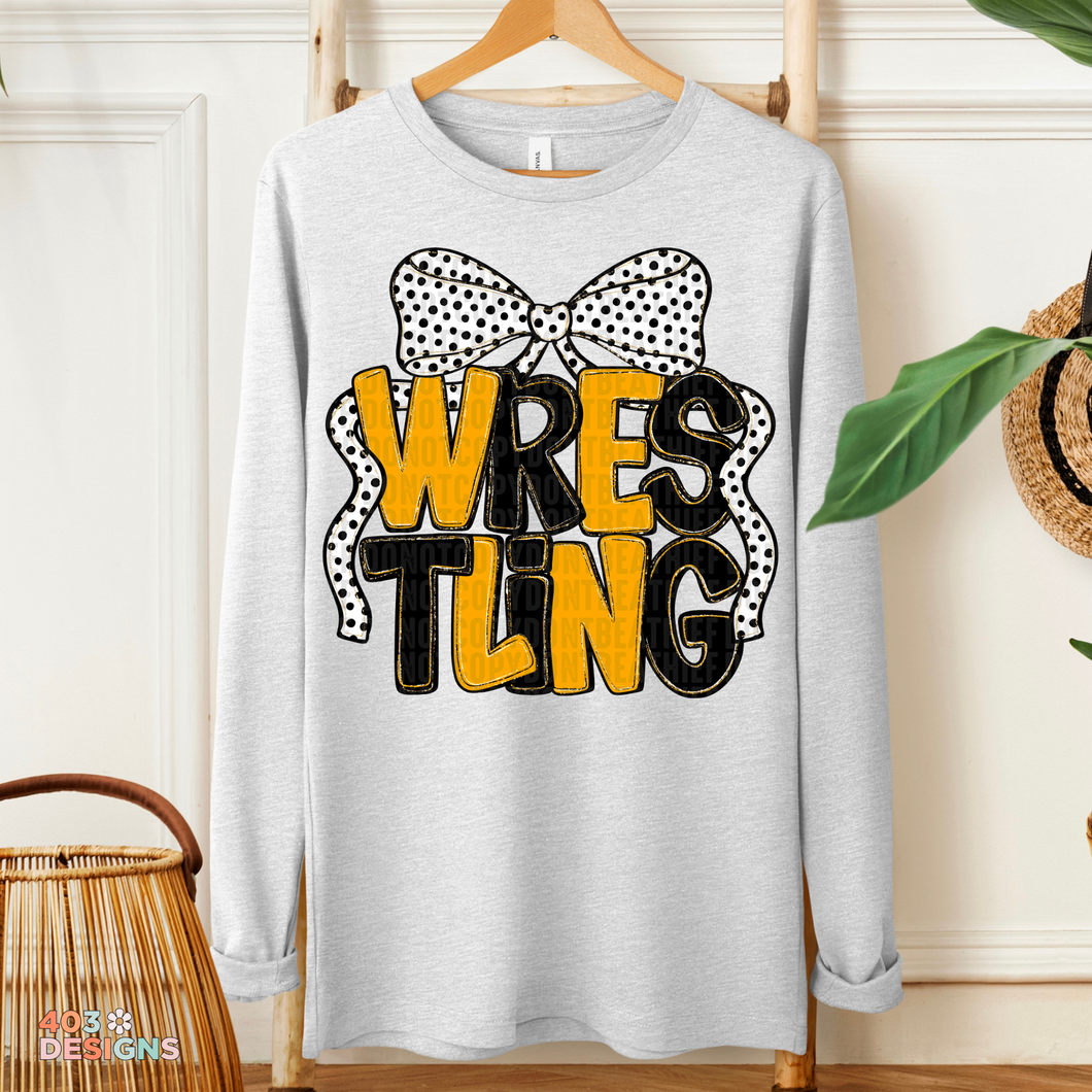 Wrestling Bow Personalized DTF Transfer