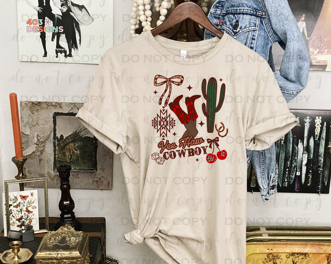 Yeehaw Cowboy DTF Transfer