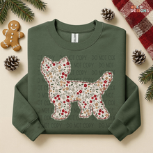 Load image into Gallery viewer, Plaid Floral Dog DTF Transfer
