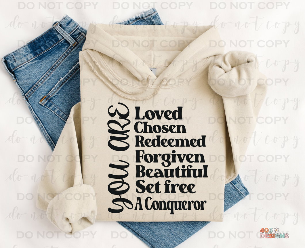 You Are Affirmations DTF Transfer