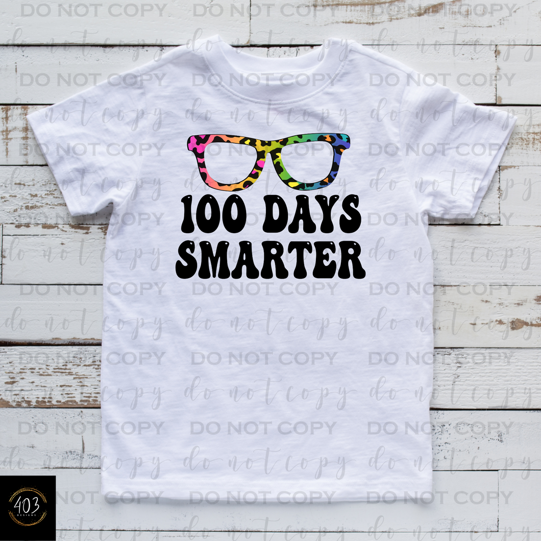 100 days smarter- DTF Transfer