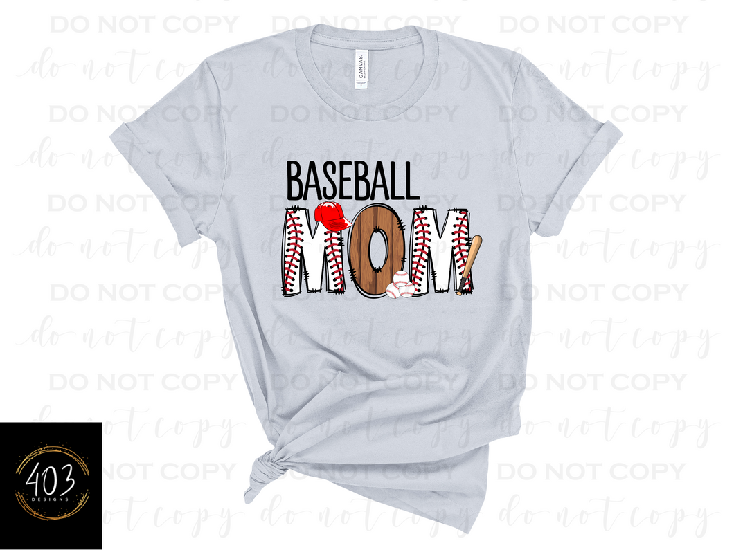 Baseball Mom DTF Transfer