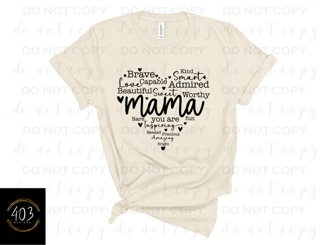 Mama Affirmations DTF Transfer