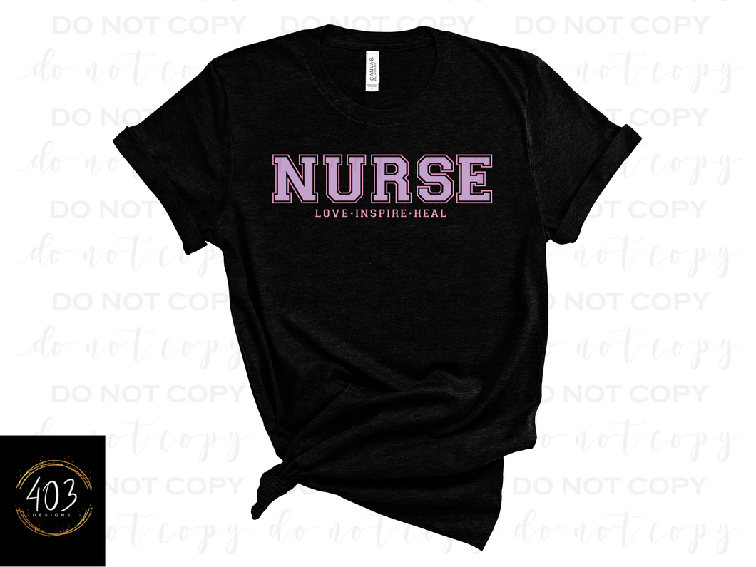 Nurse Love Inspire Heal DTF Transfer